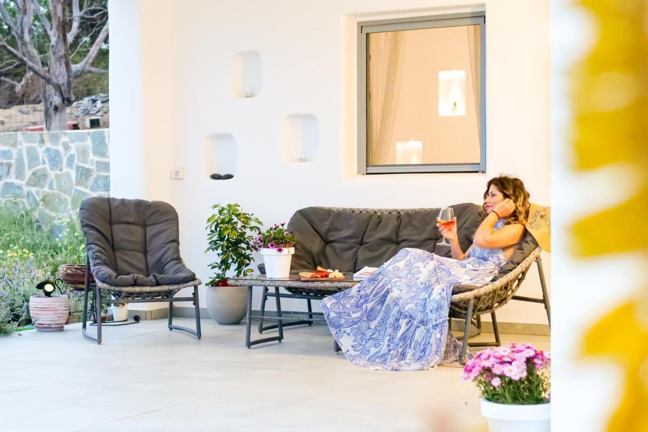 Cycladic Home On The Hill With Beautiful Views!! Agkidia Dış mekan fotoğraf